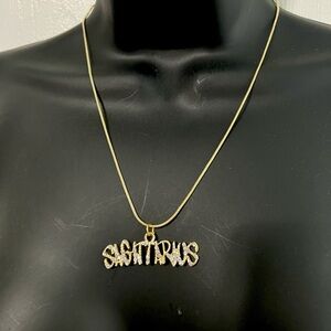 Sagittarius Necklace, Zodiac, Astrology